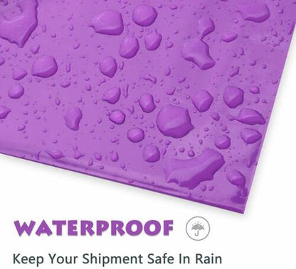 Venuscello® Mixed Purple Poly Mailers Shipping Mailing Bags – Tear Proof Self Sealing Postal Plastic Bags for Shirts, Stationary and Office Supplies