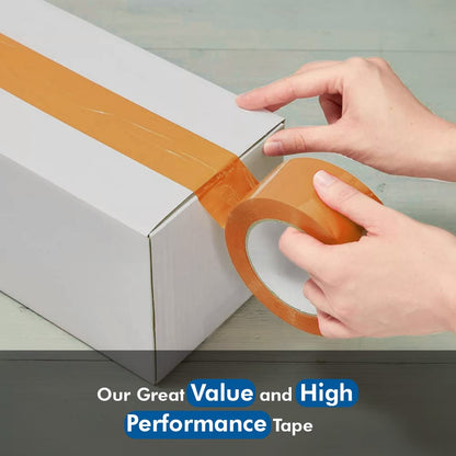 Venuscello® 6 Rolls Parcel Packaging Tape Sealing 48 mm x 66 m Strong Packing for sealing Boxes, Cartons and for Keeping Goods Firmly sealed Transit Sticky Thick