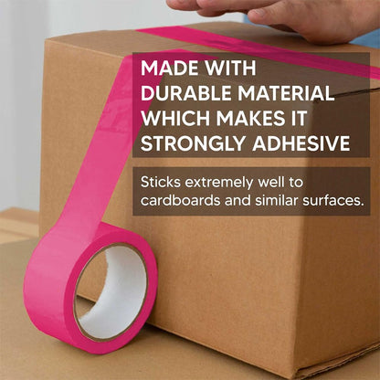 Venuscello® 6 Rolls Parcel Packaging Tape Sealing 48 mm x 66 m Strong Packing for sealing Boxes, Cartons and for Keeping Goods Firmly sealed Transit Sticky Thick