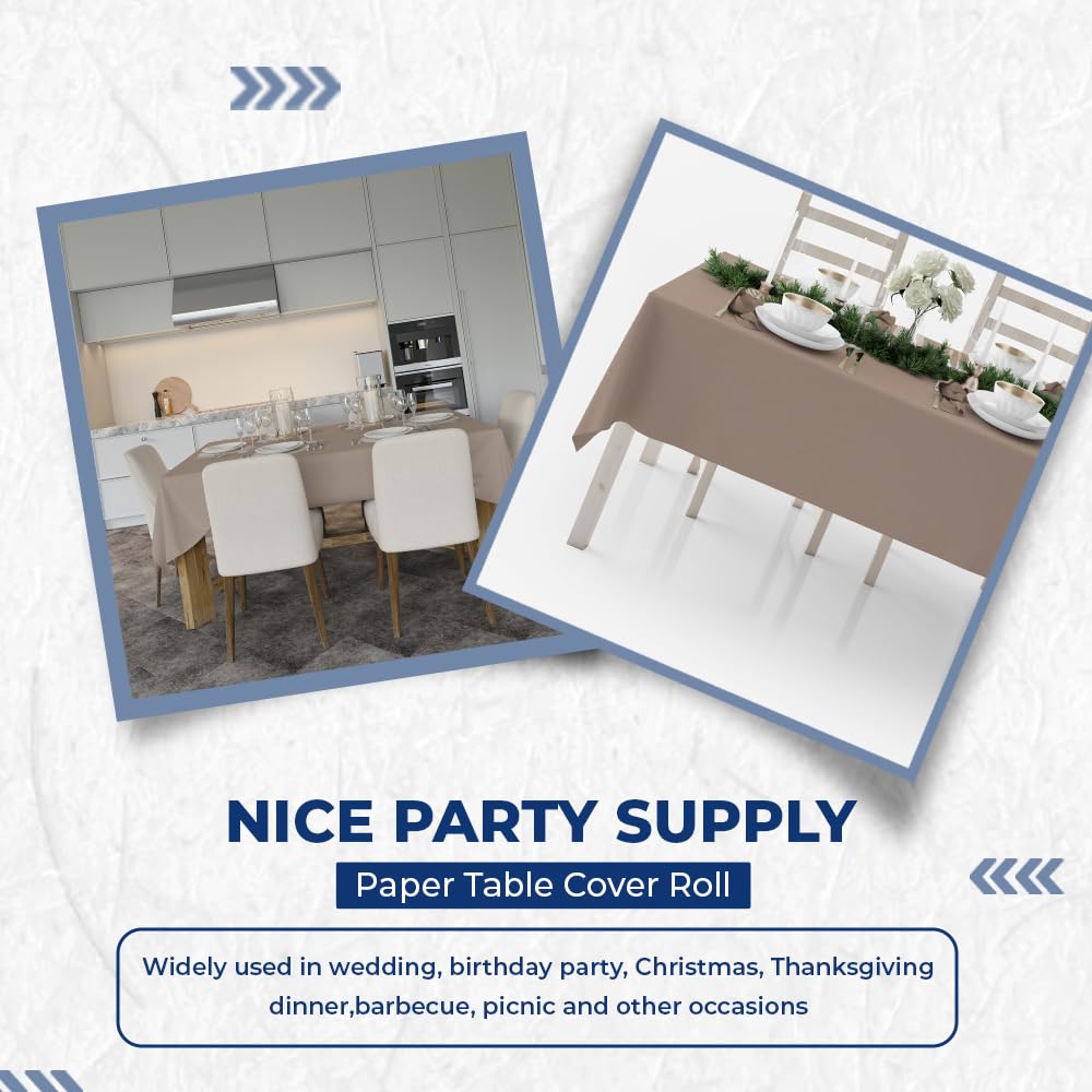 Venuscello Banquet Roll Paper Banqueting Roll for Wedding Buffet Dinner Home Large Disposable Table Paper Cloth Covers