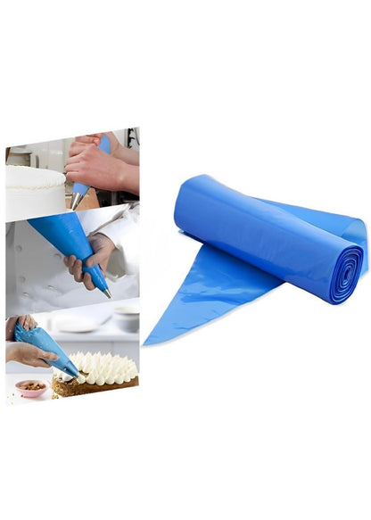 Venuscello® Icing Piping Savoy Disposable Blue Mash Thick 21" Sticky Bags for Decorating Cake, Pastry, Cookies Ideal for Baking Easy to Grip and Comfortable
