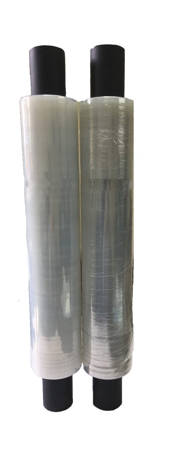 Venuscello® Pallet Stretch Shrink Cling Film Clear Extended Core Polythene Plastic Wrap Rolls for Moving, Secure Packaging, Wrap Parcel for Secure Shipping - 400mm x 300m 20mu