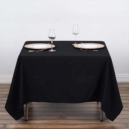 Venuscello® 25 x Paper Table Cover Square Tabletop Disposable Folded Cloth to Protect Table for Birthday Party - 90cm x 90cm