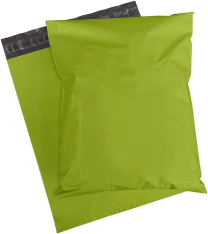 VENUSCELLO® 100 Lime Green Colour Plastic Seal Mailing Bags Postal Bag-Self Seal Packing Packaging Postage Mail Sacks Envelopes Mailers