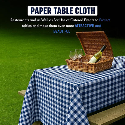 Venuscello® 25 x Paper Table Cover Square Tabletop Disposable Folded Cloth to Protect Table for Birthday Party - 90cm x 90cm