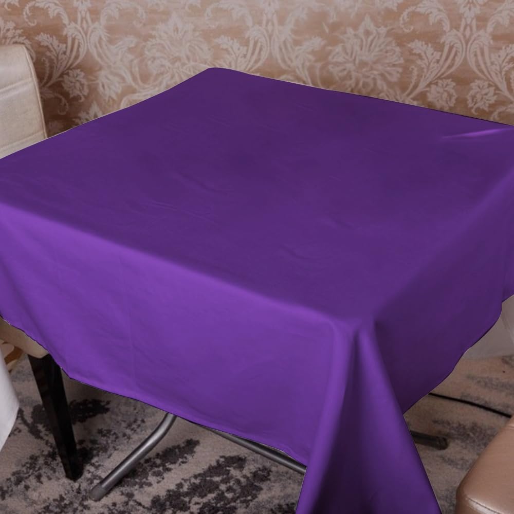 Venuscello® 25 x Paper Table Cover Square Tabletop Disposable Folded Cloth to Protect Table for Birthday Party - 90cm x 90cm