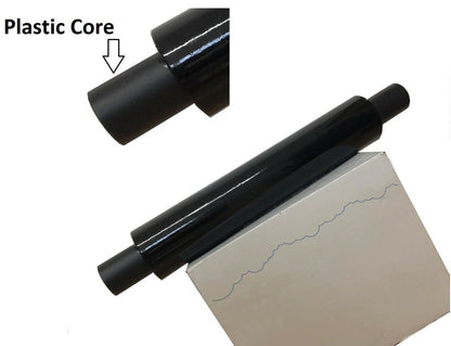 Venuscello® Pallet Stretch Shrink Cling Film Black Extended Core Wrap Rolls for Moving, Secure Packaging, Wrap Parcel for Secure Shipping - 400mm x 300m 20mu