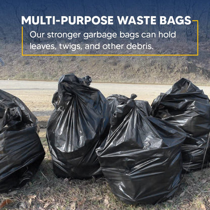 Venuscello® Wheelie Bin Liner Heavy Duty Black Refuse Sacks 18" x 29" x 39" 200 Gauge Rubble Rubbish Bags for Construction Garbage Bio hazard Wastage
