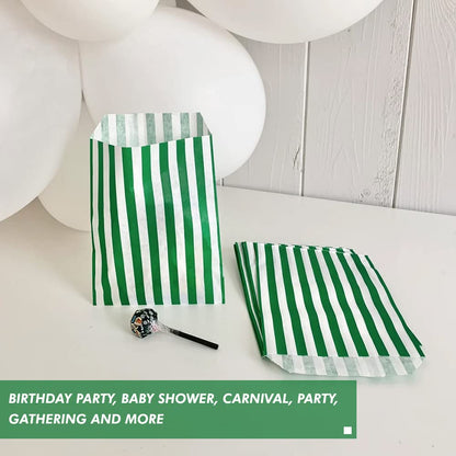 Venuscello® Candy Bags Striped Sweet Paper Bag for Sweets Christmas Party Halloween Wedding & Baby Shower