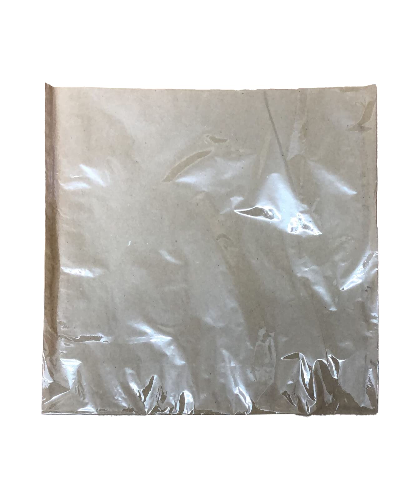 Venuscello® Film Front Cellophane Paper Clear Window Bag for Sandwich, Cake, Chocolate, Dessert, Cookies, Sweets & Other Foods - Brown