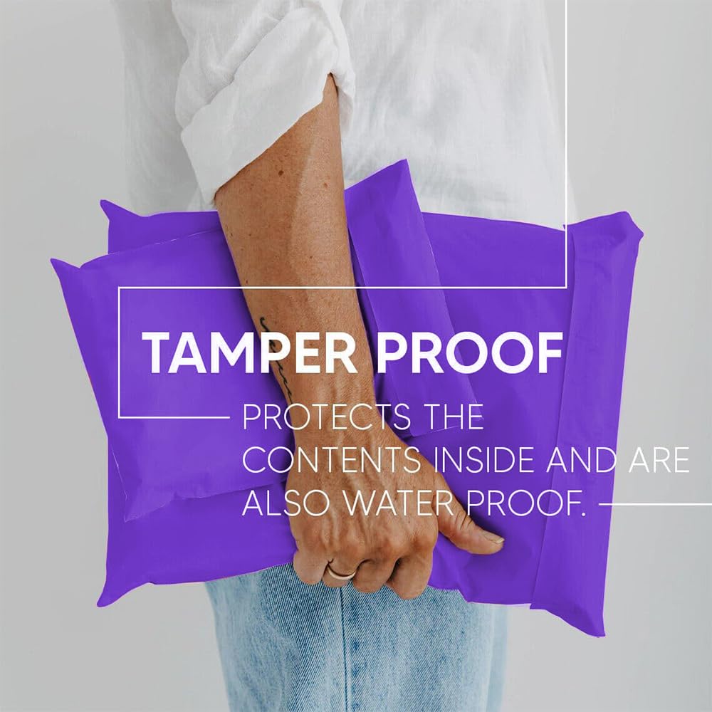Strong Large Purple Mailing Postal Postage Bags Packaging Mailers, Venuscello [Use in Parcel, Delivery, Shipping, Mail, Package] [Plastic Envelopes]