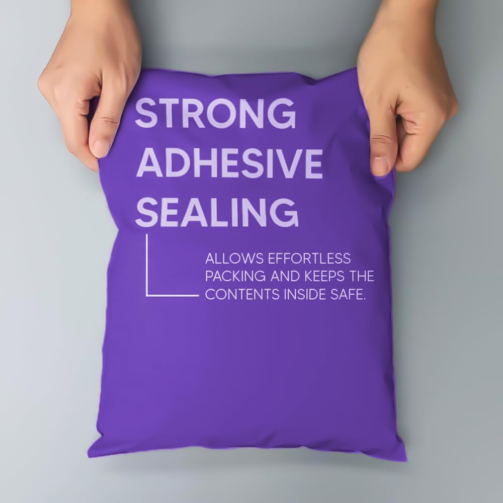 Strong Large Purple Mailing Postal Postage Bags Packaging Mailers, Venuscello [Use in Parcel, Delivery, Shipping, Mail, Package] [Plastic Envelopes]