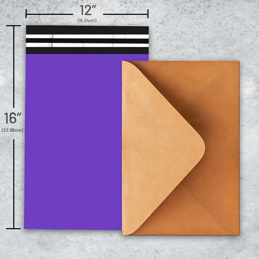Strong Large Purple Mailing Postal Postage Bags Packaging Mailers, Venuscello [Use in Parcel, Delivery, Shipping, Mail, Package] [Plastic Envelopes]