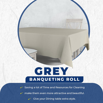 Venuscello® Banquet Roll 25m x 120cm Paper Banqueting Table Cover for Wedding Buffet Dinner Home Large Disposable Table Paper Cloth