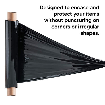 Venuscello® Pallet Stretch Wrapping Roll 400mm x 200m 20mu Extended Core Heavy Duty Shrink Wrap for Secure Packaging & Moving