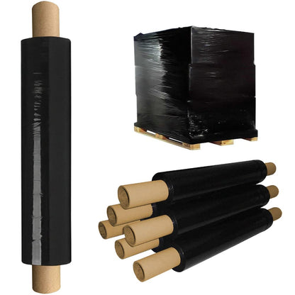 Venuscello® Pallet Stretch Wrapping Roll 400mm x 200m 20mu Extended Core Heavy Duty Shrink Wrap for Secure Packaging & Moving