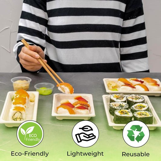 Venuscello Tithe Wooden Bamboo Chopsticks Durable Bamboo Sticks 9 Inch - Ideal for BBQ, Chinese, Cake Topper, Chocolate Fountain and Fruits