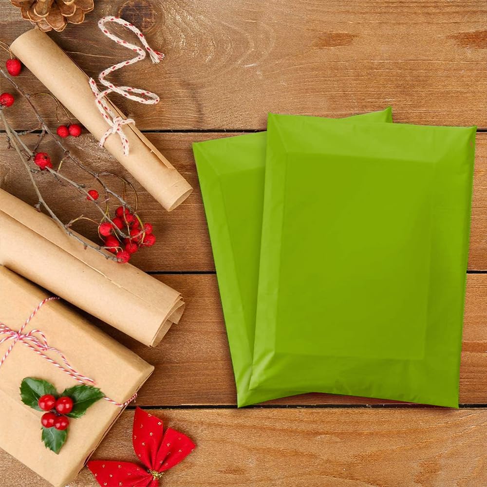 Strong Large Lime Green Mailing Postal Postage Bags Packaging Mailers, Venuscello [Use in Parcel, Delivery, Shipping, Mail, Package] [Plastic Envelopes]