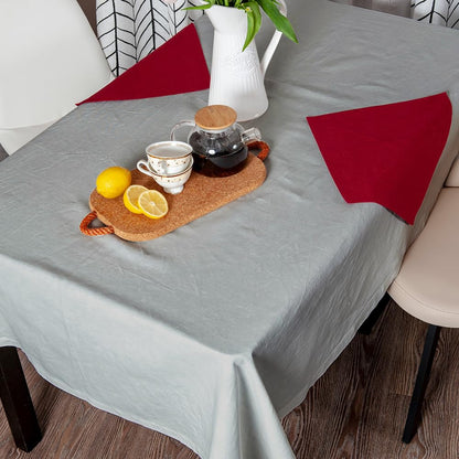 Venuscello Paper Table Cover Cloths, 90cm x 90cm Square, Disposable, Folded, for Birthday Party