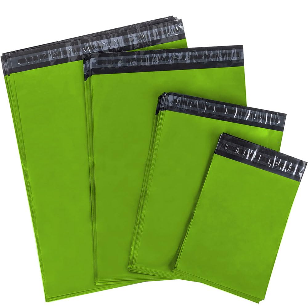 Strong Large Lime Green Mailing Postal Postage Bags Packaging Mailers, Venuscello [Use in Parcel, Delivery, Shipping, Mail, Package] [Plastic Envelopes]
