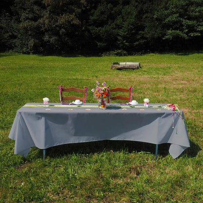 Venuscello Paper Table Cover Cloths, 90cm x 90cm Square, Disposable, Folded, for Birthday Party
