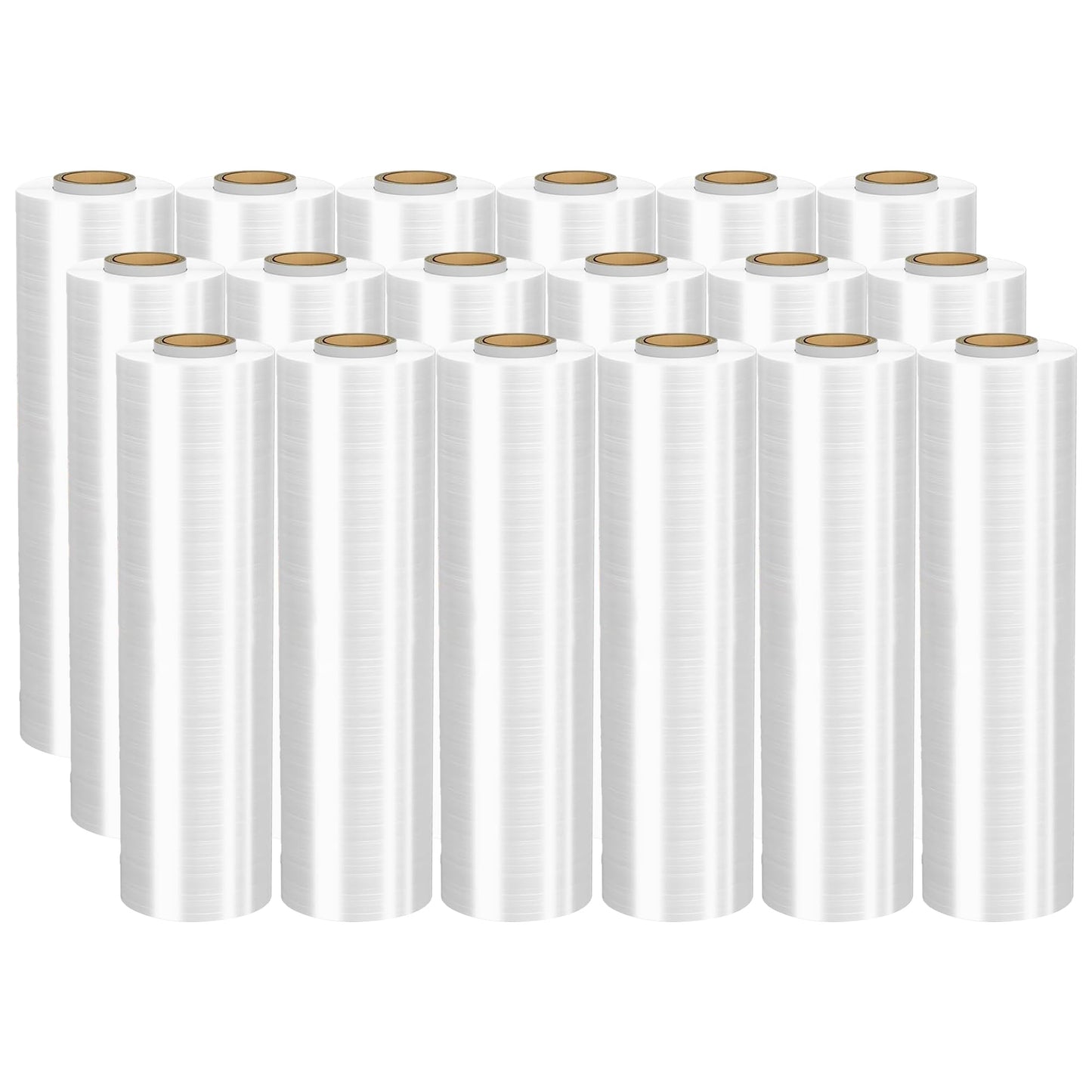 Venuscello 500mm x 300m Pallet Wrap – Mega Stretch Shrink Wrap Roll | Clear Non-Extended Core 17mu Cling Film | Waterproof & Tear-Resistant for Secure Industrial Packaging & House Moving