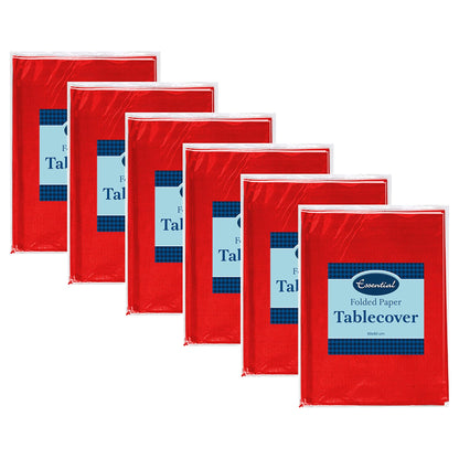 Venuscello Paper Table Cover Cloths, 90cm x 90cm Square, Disposable, Folded, for Birthday Party