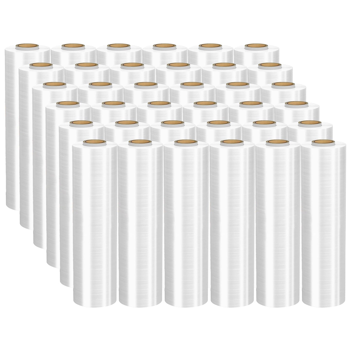 Venuscello 500mm x 300m Pallet Wrap – Mega Stretch Shrink Wrap Roll | Clear Non-Extended Core 17mu Cling Film | Waterproof & Tear-Resistant for Secure Industrial Packaging & House Moving