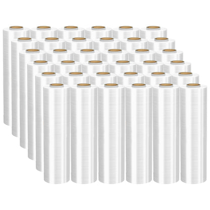 Venuscello 500mm x 300m Pallet Wrap – Mega Stretch Shrink Wrap Roll | Clear Non-Extended Core 17mu Cling Film | Waterproof & Tear-Resistant for Secure Industrial Packaging & House Moving