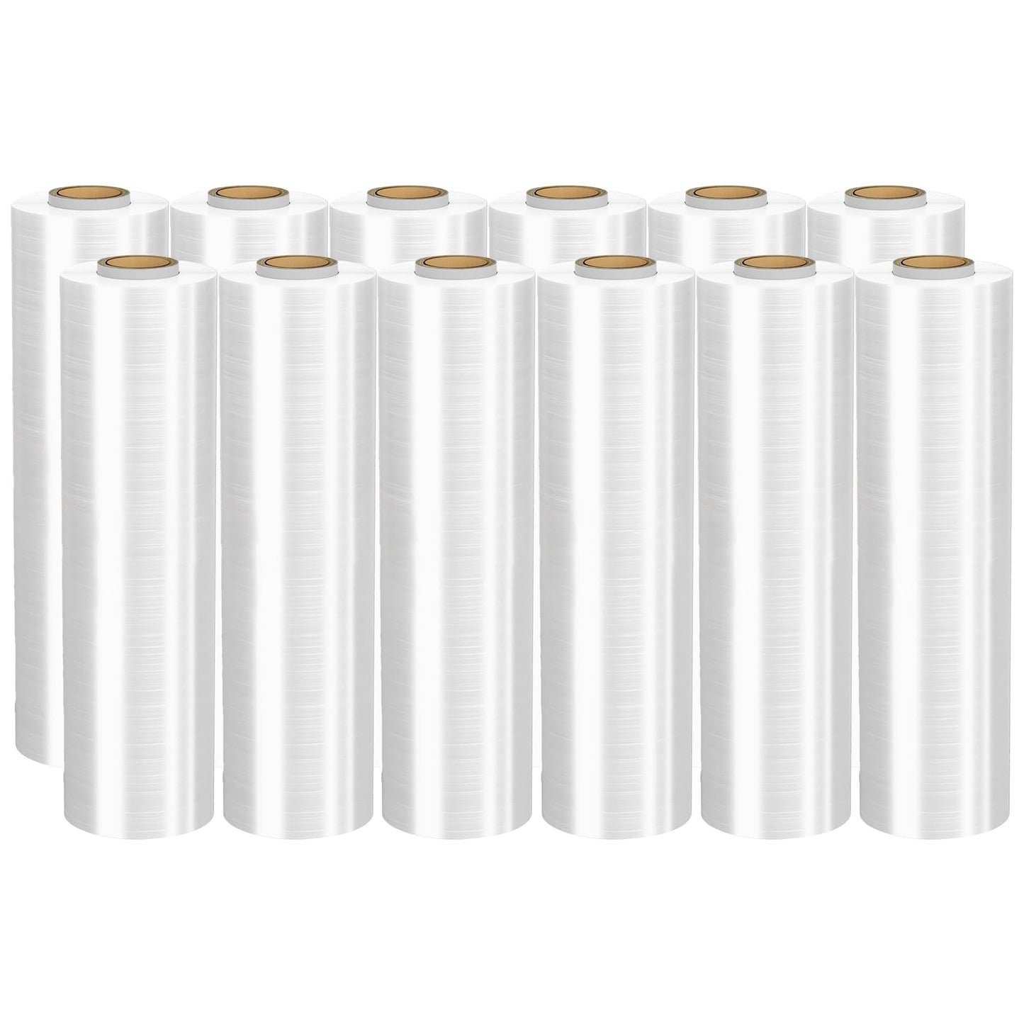 Venuscello 500mm x 300m Pallet Wrap – Mega Stretch Shrink Wrap Roll | Clear Non-Extended Core 17mu Cling Film | Waterproof & Tear-Resistant for Secure Industrial Packaging & House Moving