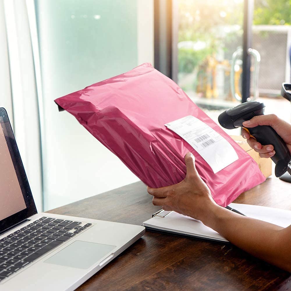 Strong Large Pink Mailing Postal Postage Bags Packaging Mailers, Venuscello [Use in Parcel, Delivery, Shipping, Mail, Package] [Plastic Envelopes]