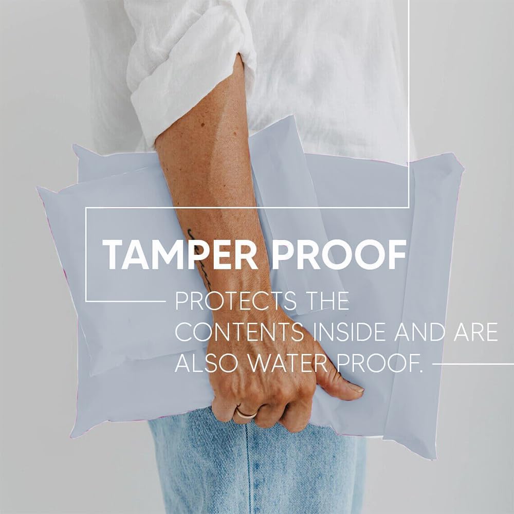 Strong Large Misprinted Light Grey Mailing Postal Postage Bags 12 x 16" Packaging Mailers [Use in Parcel, Delivery, Shipping, Mail, Package] [Plastic Envelopes]