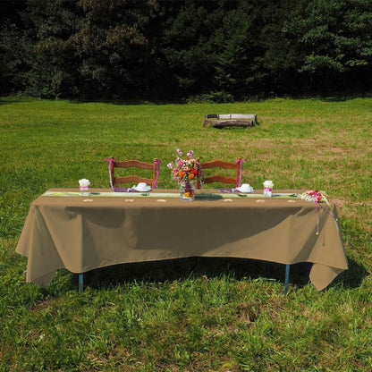 Venuscello Paper Table Cover Cloths, 90cm x 90cm Square, Disposable, Folded, for Birthday Party