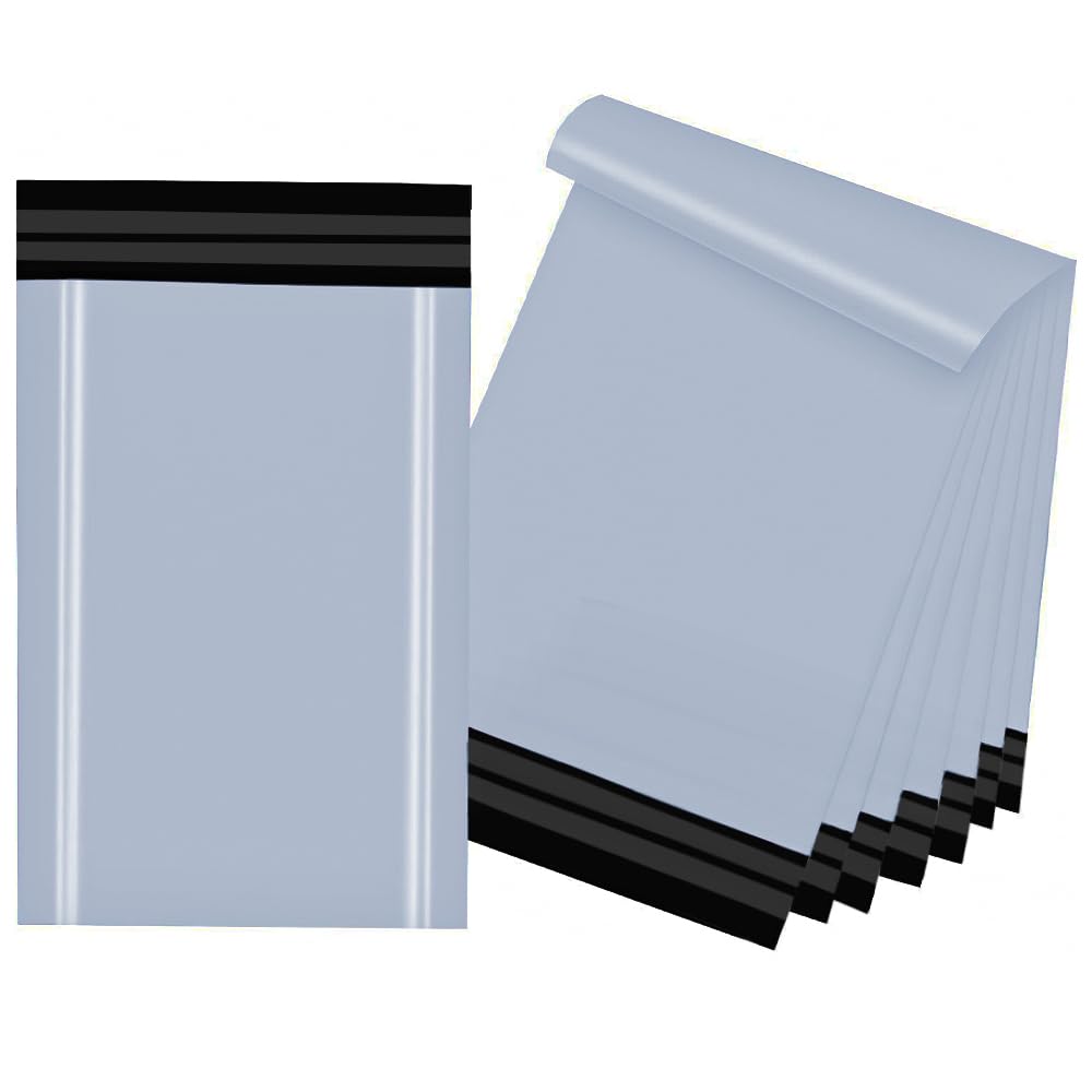 Strong Large Misprinted Light Grey Mailing Postal Postage Bags 12 x 16" Packaging Mailers [Use in Parcel, Delivery, Shipping, Mail, Package] [Plastic Envelopes]