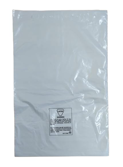 Strong Large Misprinted Light Grey Mailing Postal Postage Bags 12 x 16" Packaging Mailers [Use in Parcel, Delivery, Shipping, Mail, Package] [Plastic Envelopes]