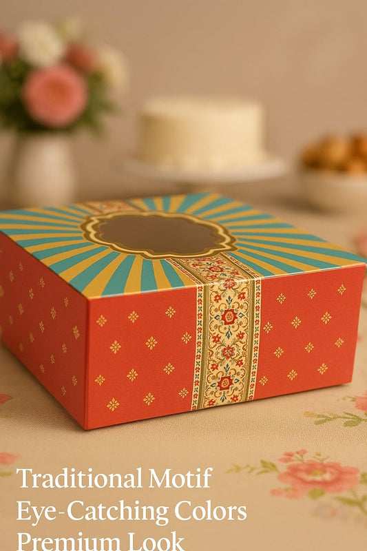 Venuscello Large Pink Square Cardboard Cake Boxes for Cakes Desserts Pies Storage Container Box