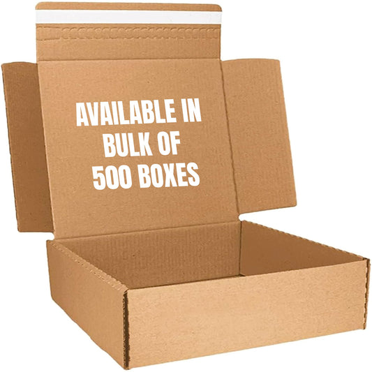 Large Letter Cardboard Boxes - Peel & Seal Corrugated Shipping Boxes for Parcels, E-Commerce & Gifts - Sturdy, Lightweight & Royal Mail Compatible