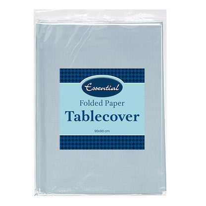 Venuscello Paper Table Cover Cloths, 90cm x 90cm Square, Disposable, Folded, for Birthday Party