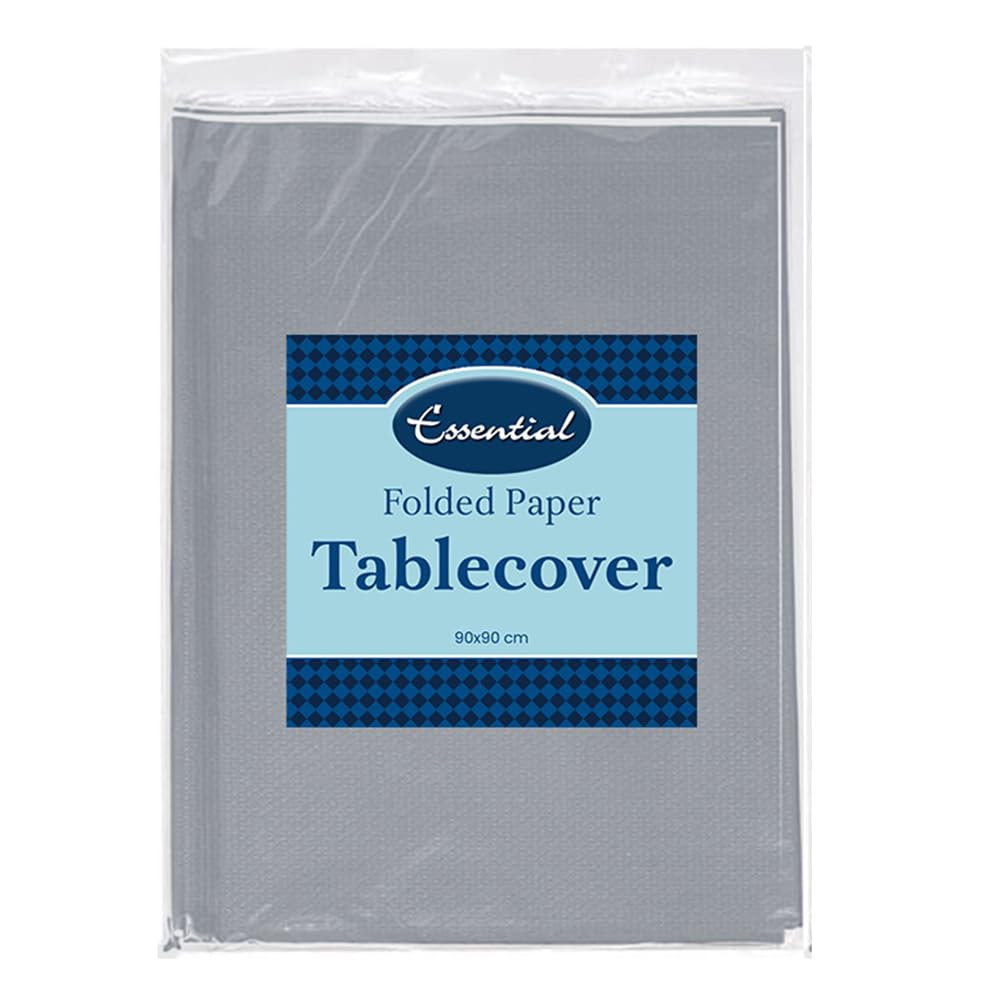 Venuscello Paper Table Cover Cloths, 90cm x 90cm Square, Disposable, Folded, for Birthday Party