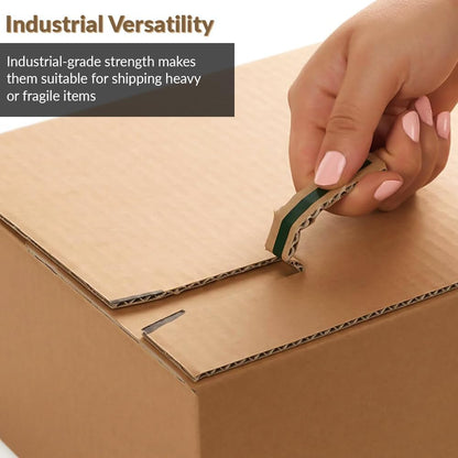 Large Letter Cardboard Boxes - Peel & Seal Corrugated Shipping Boxes for Parcels, E-Commerce & Gifts - Sturdy, Lightweight & Royal Mail Compatible