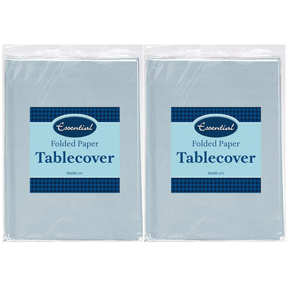 Venuscello Paper Table Cover Cloths, 90cm x 90cm Square, Disposable, Folded, for Birthday Party