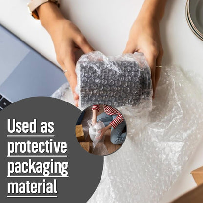 Venuscello Small Bubble Wrap – Air Bubbles Packaging for House Moving & Packing Storage Boxes Easy Packing, Office and Industrial Use
