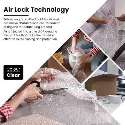 Venuscello Small Bubble Wrap – Air Bubbles Packaging for House Moving & Packing Storage Boxes Easy Packing, Office and Industrial Use