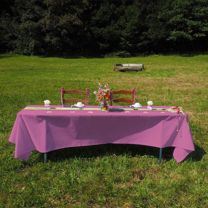 Venuscello Paper Table Cover Cloths, 90cm x 90cm Square, Disposable, Folded, for Birthday Party