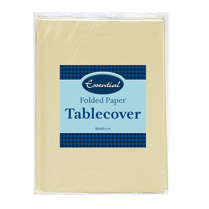 Venuscello Paper Table Cover Cloths, 90cm x 90cm Square, Disposable, Folded, for Birthday Party