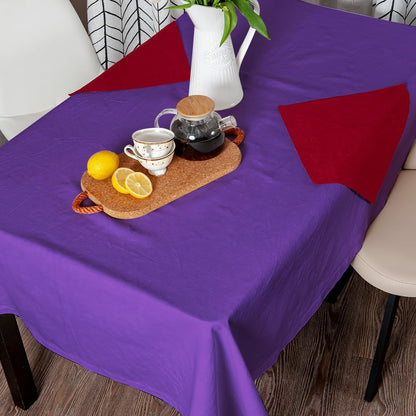 Venuscello Paper Table Cover Cloths, 90cm x 90cm Square, Disposable, Folded, for Birthday Party
