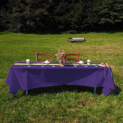 Venuscello Paper Table Cover Cloths, 90cm x 90cm Square, Disposable, Folded, for Birthday Party