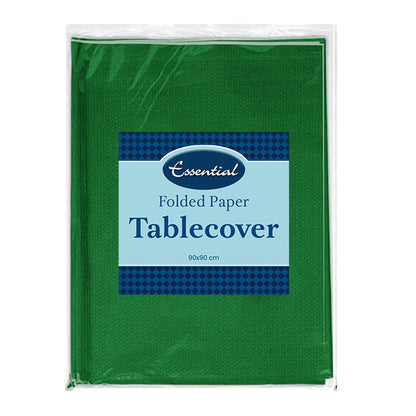 Venuscello Paper Table Cover Cloths, 90cm x 90cm Square, Disposable, Folded, for Birthday Party