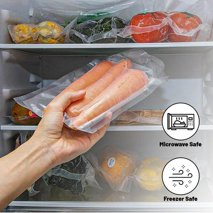Venuscello Clear Vacuum Sealer Bags, 70mu, Food Saver Storage Pouches for Industrial & Commercial Use only