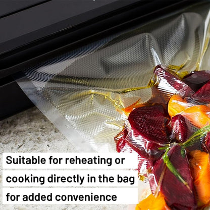 Venuscello Clear Vacuum Sealer Bags, 70mu, Food Saver Storage Pouches for Industrial & Commercial Use only
